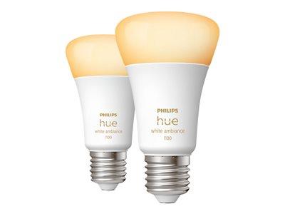 Philips Hue White Ambiance Bulbs 2-Pack E27 8W