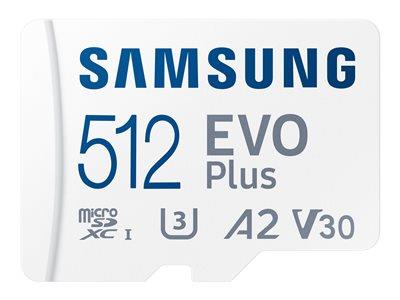 Samsung 512GB EVOPlus V30 A2 Micro-SD XC  +AD