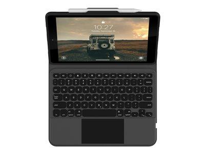 Urban Armor Gear Rugged Bluetooth Keyboard with Trackpad for iPad 10.2 - Black/Ash
