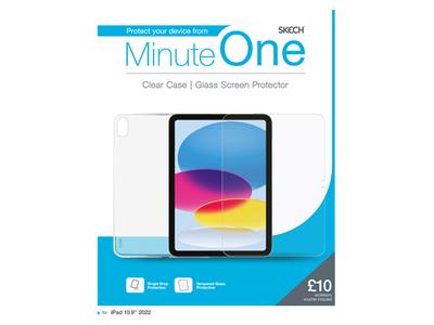 Minute One Clear Case and Screen Protector for Apple iPad 9th Gen