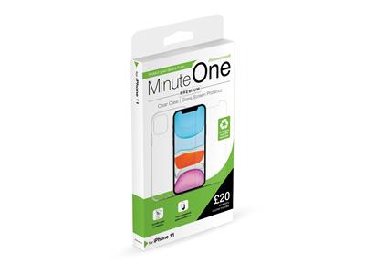 Minute One Premium Clear Case and Screen Protector for iPhone 11