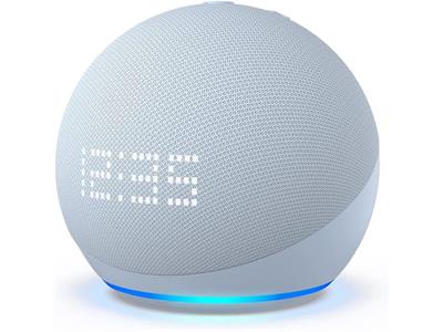 Amazon Echo Dot with Clock (5th Gen) - Cloud Blue