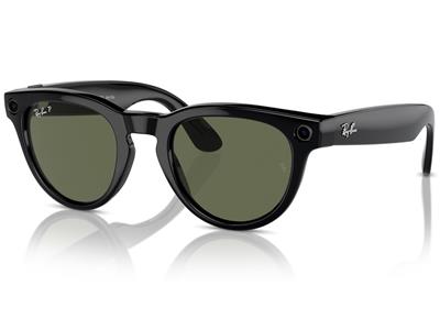 Ray-Ban | Meta Headliner - Shiny Black / Polarised G15 Green