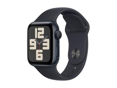 Apple Watch SE GPS 40mm Midnight Aluminium Case with Midnight Sport Band - M/L