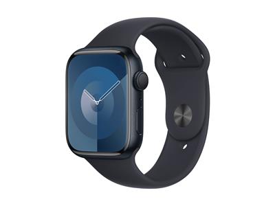 Apple Watch Series 9 GPS 45mm Midnight Aluminium Case with Midnight Sport Band - M/L