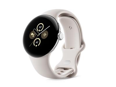 Google Pixel Watch 2 - 4G LTE + Wi-Fi - Silver Case/Porcelain Band