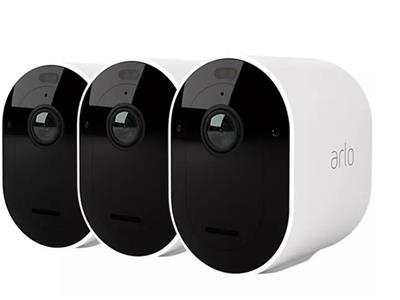 Arlo Pro 5 Spotlight Security Camera - 3 Camera Kit - White