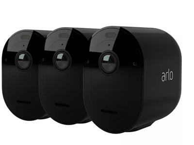Arlo Pro 5 Spotlight Security Camera - 3 Camera Kit - Black
