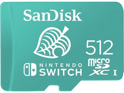 WD SanDisk 512GB microSDXC UHS-I card for Nintendo Switch