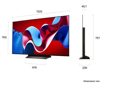 LG 55" C4 OLED evo 4K 2024 Smart TV