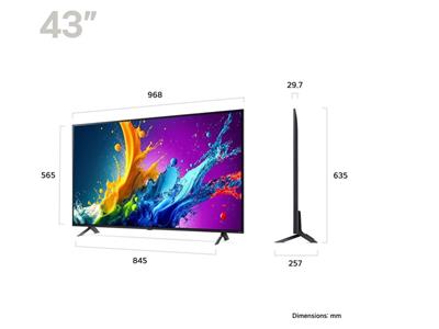 LG 43" QNED80 4K QNED 2024 Smart TV