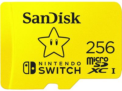 Sandisk microSDXCcard for Nintendo Switch 256gb