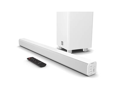 Majority K2 White 150W Soundbar system with wireless sub