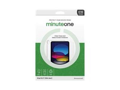 Minute One Clear Case & Glass Screen Protector for iPad 2022 - 10th Gen