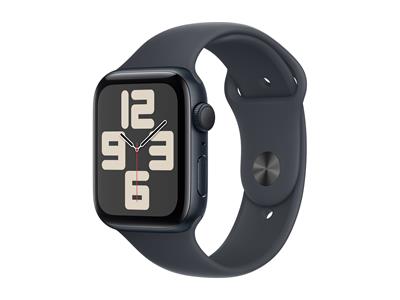 Apple Watch SE GPS 44mm Midnight Aluminium Case with Midnight Sport Band - M/L