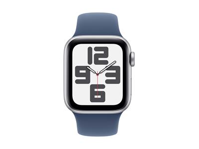 Apple Watch SE GPS + Cellular 40mm Silver Aluminium Case with Denim Sport Band - M/L