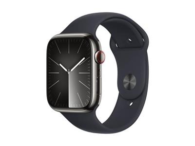 Apple Grade A Watch Series 9 GPS + Cellular 45mm Graphite Stainless Steel / Midnight Sport Band M/L