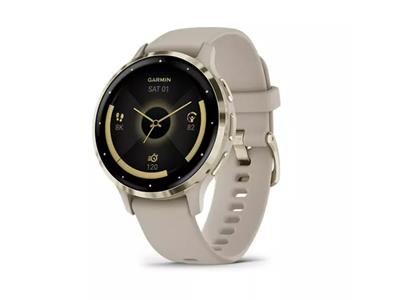 Garmin Venu 3S - Soft Gold Stainless Steel with  French Grey Case
