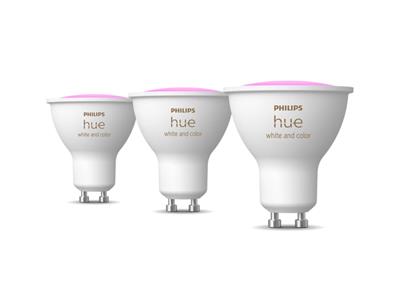 Philips Hue 4.2W GU10 Colour Smart LED 3-Pack Bulbs Starter Kit