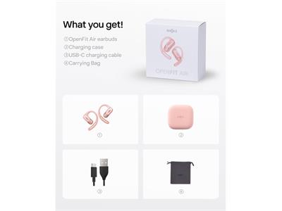Shokz OpenFit Air Pink