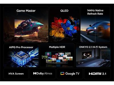 TCL 75" P8K 4K QLED HDR Smart TV