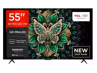 TCL 55" C6K 144Hz Mini LED Google TV