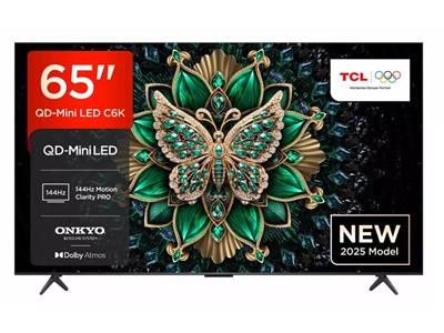 TCL 65" C6K 144Hz Mini LED Google TV