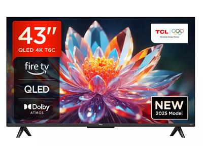 TCL 43" T6C 4K QLED Smart Fire TV with Freely