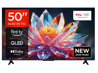 TCL 50" T6C 4K QLED Smart Fire TV with Freely
