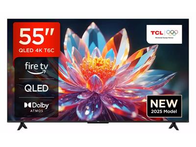 TCL 55" T6C 4K QLED Smart Fire TV with Freely
