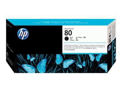 HP 80 Black Printhead and Printhead Cleaner