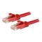 StarTech.com Cat6 patch cable with snagless RJ45 connectors 1M red