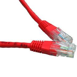 Cables Direct 0.5M Network 6 LSOH Patch Lead - Moulded - Red - B/Q 250