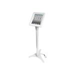 Maclocks iPad Executive Kiosk With Adjustable Floor Stand - White