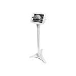 Maclocks iPad Space Kiosk With Adjustable Floor Stand - White