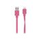 Belkin Flat 2.4amp Lightning Sync charge cable for Apple items - Pink