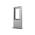 Peerless-AV 47" Floor Standing Portrait Back-to-Back Kiosk - Silver