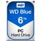 WD Blue 6TB Desktop Hard Disk Drive - 5400 RPM SATA 6 Gb/s 64MB Cache 3.5 Inch - WD60EZRZ