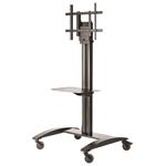 Peerless-AV Trolley For 32" - 75" Flat Panel, Height adjustable w/ Shelf