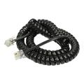 Cables Direct 3M Uncoil-60cm Coil Handset Cable RJ10 Black