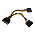 StarTech.com 6" SATA Power Y Splitter Cable