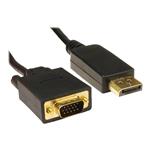 Cables Direct 1m DisplayPort to HD15 VGA M-M Cable Black B/Q 100