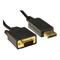 Cables Direct 5m DisplayPort to HD15 VGA M-M Cable Black - B/Q 35