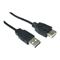 Cables Direct 3m USB 2.0 A M - A F Extension Cable Black