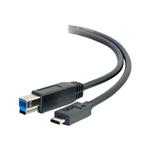 C2G 2m USB 3.1 Gen 1 USB C to USB B Cable M/M – Black