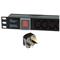 Dynamode 6 Way Horizontal IEC13 10A Switched PDU > UK Plug