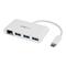 StarTech.com 3 Port USB 3.0 Hub GbE - USB-C - White