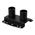 Peerless-AV Dual Pole Ceiling/Floor Plate (Black)