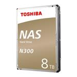 Toshiba 8TB N300 High-Reliability NAS Hard Drive - SATA 6Gb/s 7200RPM 128MB Cache