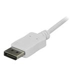 StarTech.com 6 ft USB C to DP Cable - White